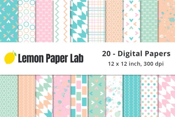 Download Pastel Geometric Digital Patterns - Pastel geometric Collection
