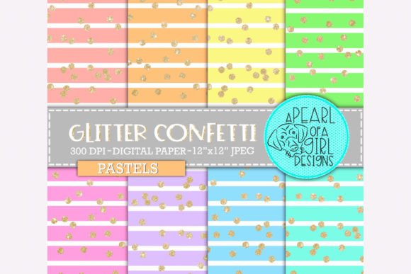 Download Glitter Confetti Digital Paper, Pastels - Premium Resources