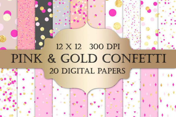 Download Valentines Confetti Digital Paper - Confetti digital paper Collection