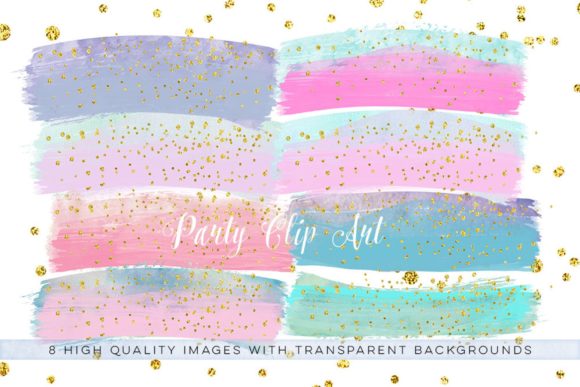 Download Pastel Confetti Brush Clip Art, Confetti - Pastel confetti Collection