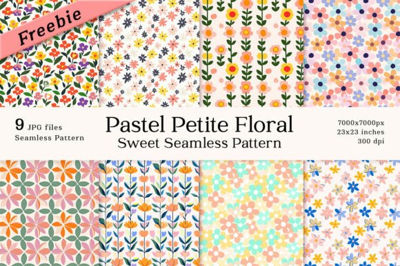 Download Freebie Floral Pastel Seamless Pattern - Premium Resources