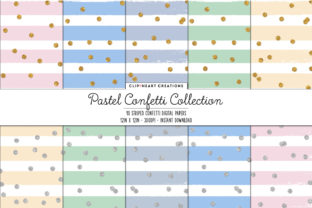 Download Pastel Confetti Sparkle Digital Papers - Pastel confetti Collection