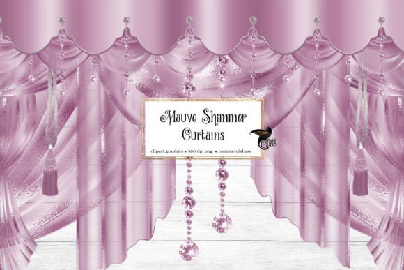 Download Mauve Shimmer Curtains Clipart - Mauve Collection